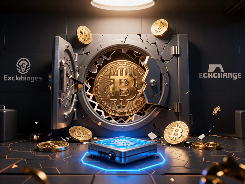 Visual representation of cryptocurrency security challenges and the need for self-custody hardware solutions like Vaultix Wallet