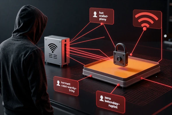 Remote network attack exploiting internet-connected hot wallet vulnerabilities