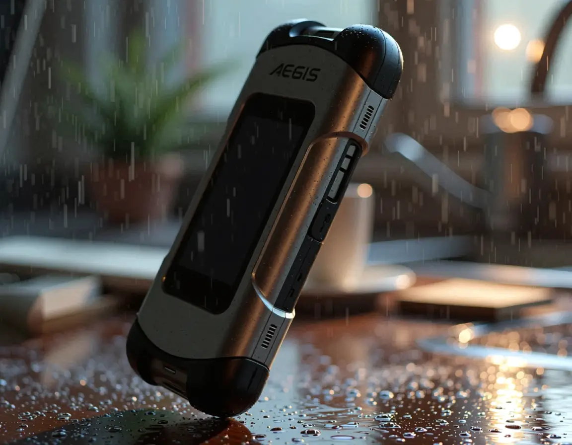 Aegis Wallet Hardware Device - Front and Back View